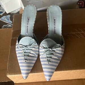 Manolo Blahnik Vintage Slide On Heels